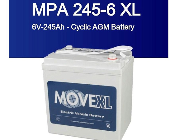 Аккумуляторная батарея 6В 245 Ач - AGM MPA 245-6 XL